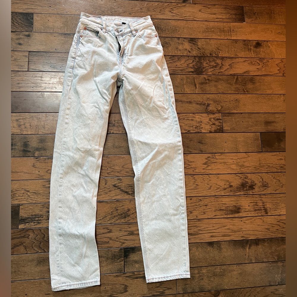 American Eagle Outfitters Light Wash Skinny Jeans Regular Length Size 000